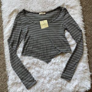 Olivia Rae Striped Crop Top Size Small New with Tags